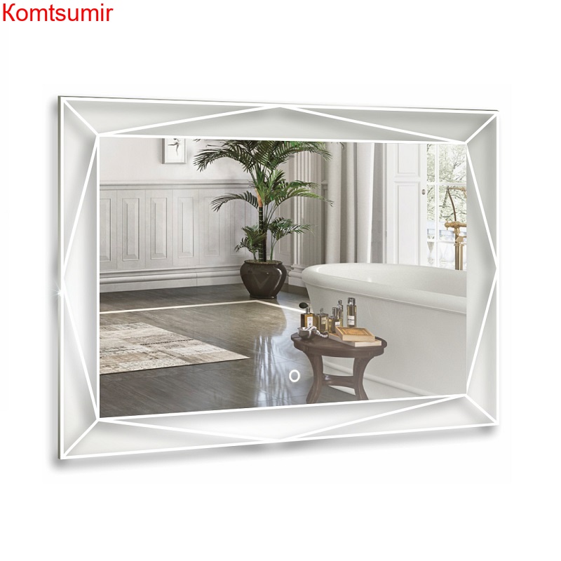 Зеркало Azario Креатив 800*600 LED подсветка, сенсор выкл