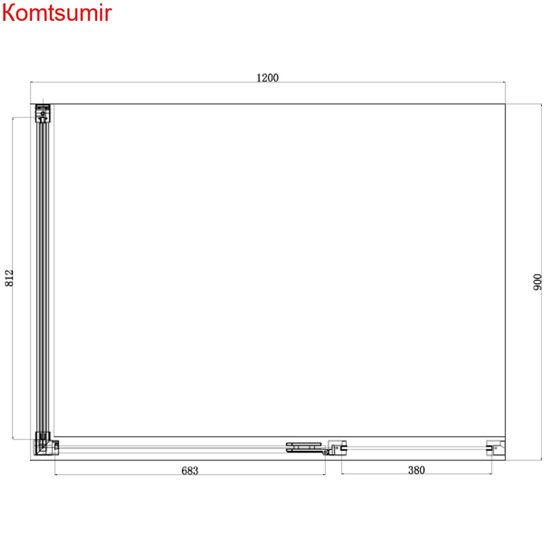 Душевое ограждение Azario ONTARIO 900*1200*2000 R, без поддона, 8 мм
