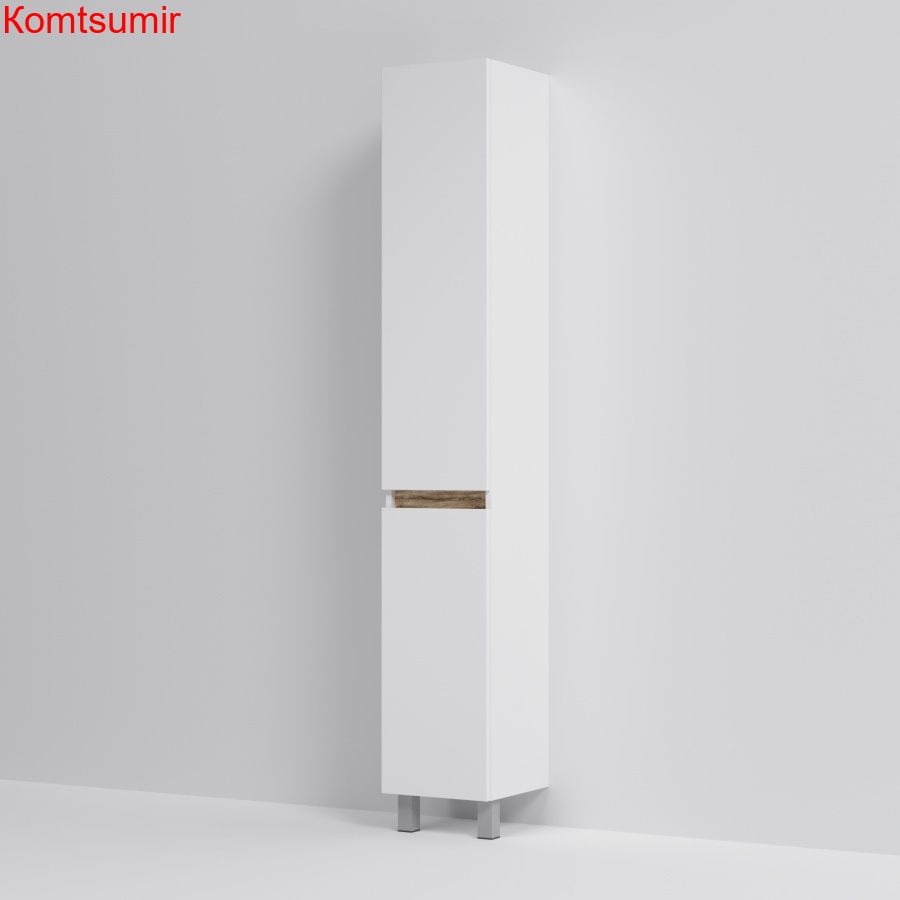 M85ACSR0306WG X-Joy, шкаф-колонна, напольный, правый, 30 см, двери, цвет: белый, глянец