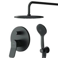 AM.PM FB85A1RH02 X-Joy, набор: см-ль д/в/душа, верхний душ 220 мм, держатель д/верхн.душа, душ.набор (ручн