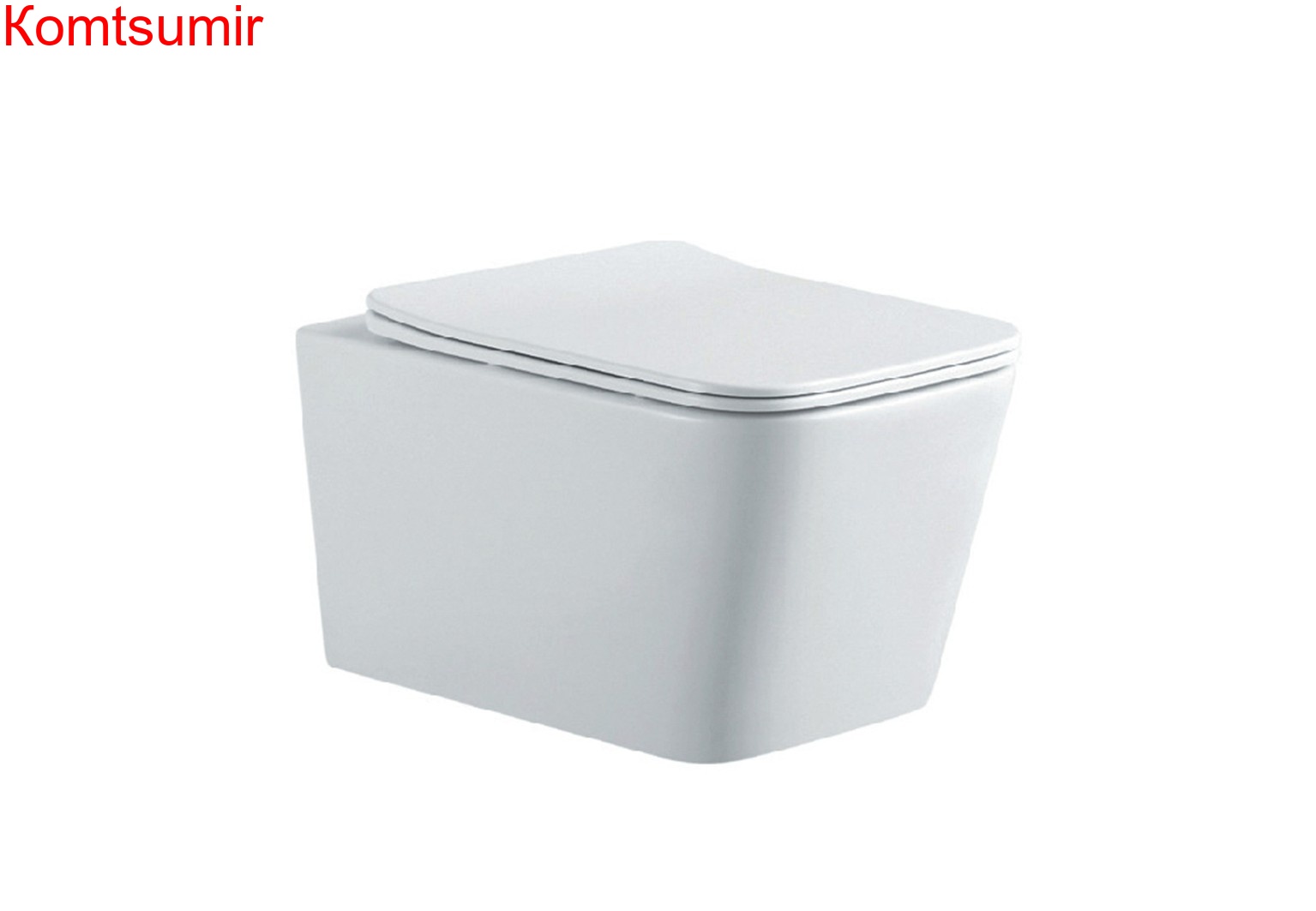 Унитаз подвесной безободковый AQUATEK ЛИБРА NEW AQ0530N-00 525*360*290 мм, горизонтальный выпуск, тонкое сиденье с механизмом плавного закрывания, крепеж