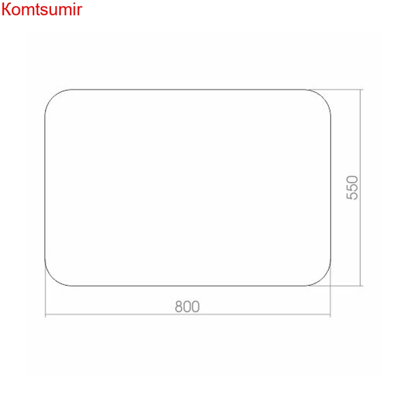Зеркало AZARIO Шампань 800*550, выключатель - датчик на движение