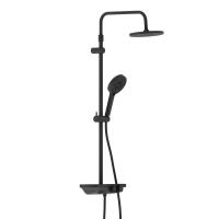 Damixa 947730300 Apollo душевая система с ванно-душевым смесителем-полкой, черный