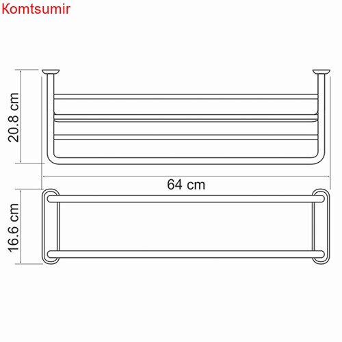 WasserKRAFT K-888 Полка для полотенец