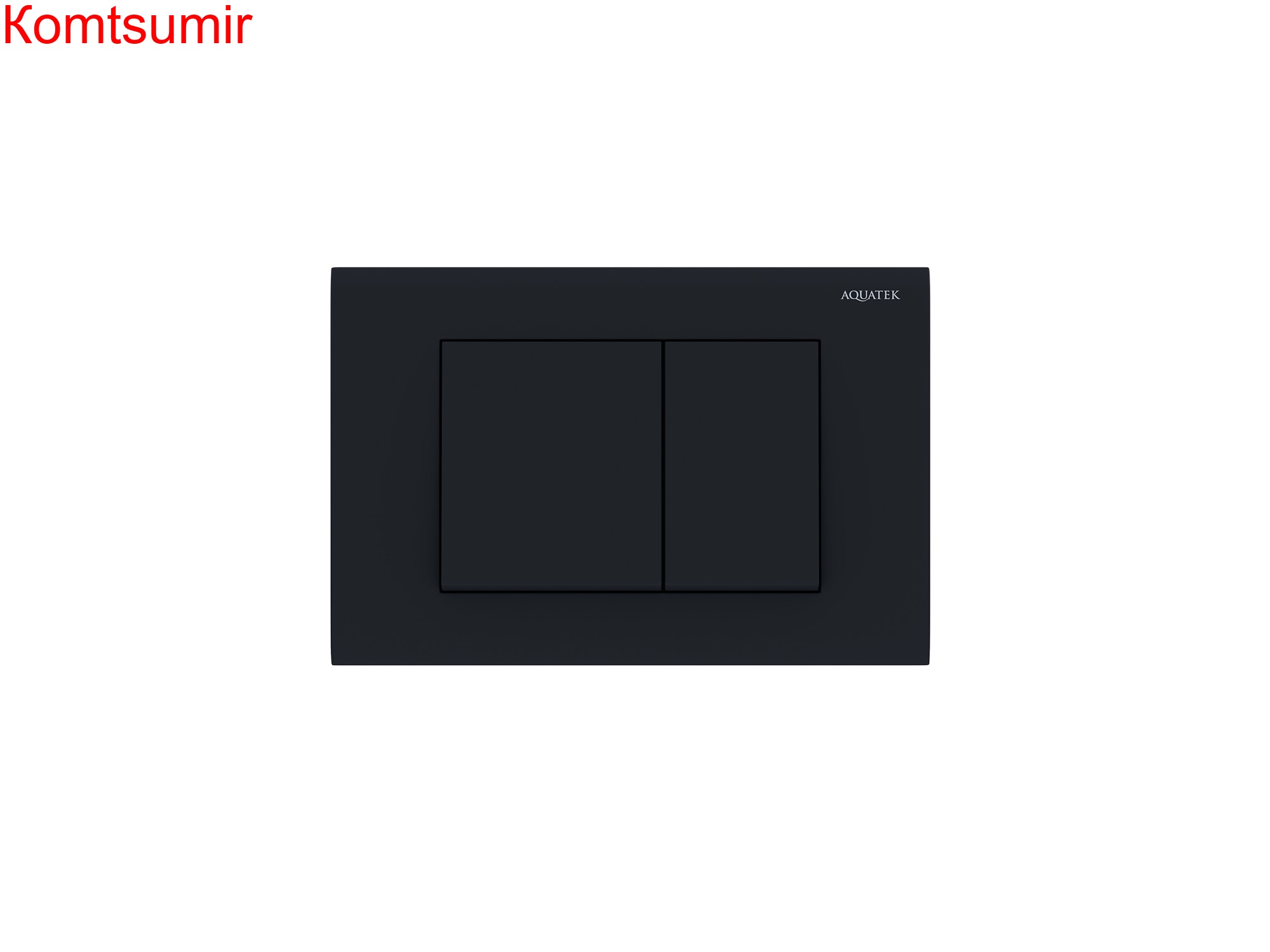 Панель смыва Aquatek Черная матовая (клавиши квадрат) KDI-0000012