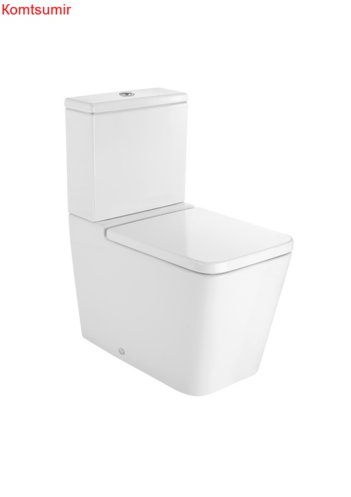 Низ к унитазу Roca INSPIRA SQUARE напольный, двойной выпуск, квадратный, 645 мм (7.3425.3.700.0)