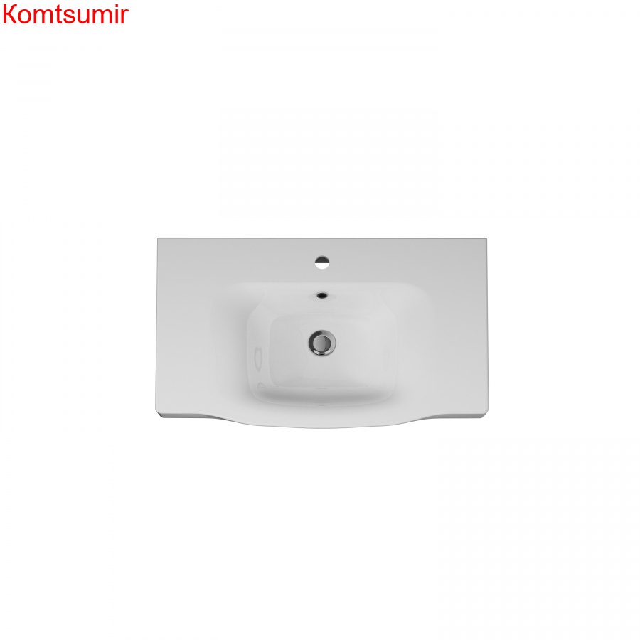 M80WCC0802WG Like, Раковина мебельная, керамическая, 80 см, встроенная, цвет: белый, глянец