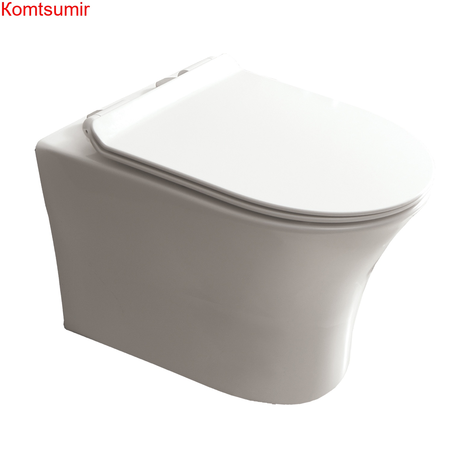 Унитаз подвесной AZARIO FRETTA ROUND 485x360x365 безободковый с сиденьем микролифт (AZ-2617E)