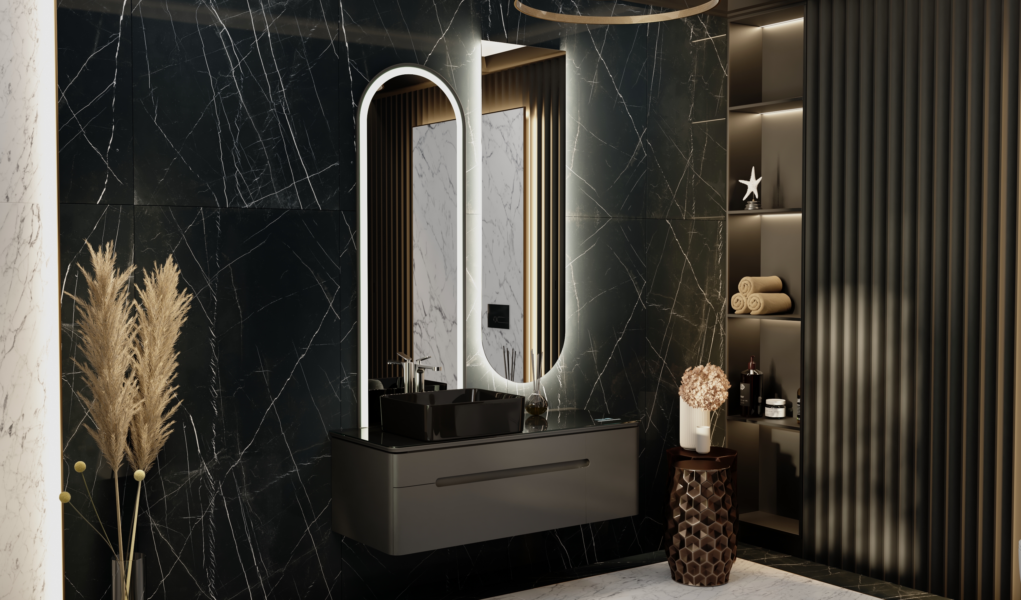 Тумба Shine 120  с Музыкальным Модулем подвесная антрацит Тумба Shine 120  с Музыкальным Модулем подвесная антрацит