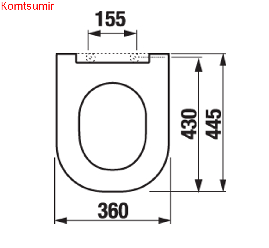 Крышка-сиденье для унитаза Jika MIO RIMLESS стальные петли, микролифт, быстросъемное (8.9171.1.000.063.1)
