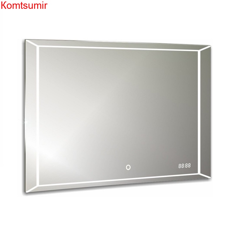 Зеркало Azario VOLL 800*600 сенсор выкл+часы