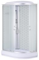 Душевая кабина Loranto 120х80х215 поддон 20 см, белый кирпичный узор, стекло 4 мм, профиль хром (CS-66120-20L FW 120) Душевая кабина Loranto 120х80х215 поддон 20 см, белый кирпичный узор, стекло 4 мм, профиль хром (CS-66120-20L FW 120)