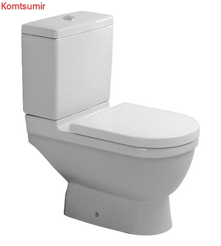 Чаша напольного унитаза Duravit Starck 3 с вертикальным смывом, 360x655 мм, белая (0126010000)