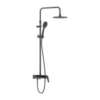 Damixa 977780300 Jupiter душевая система с душевым смесителем-полкой, чёрный