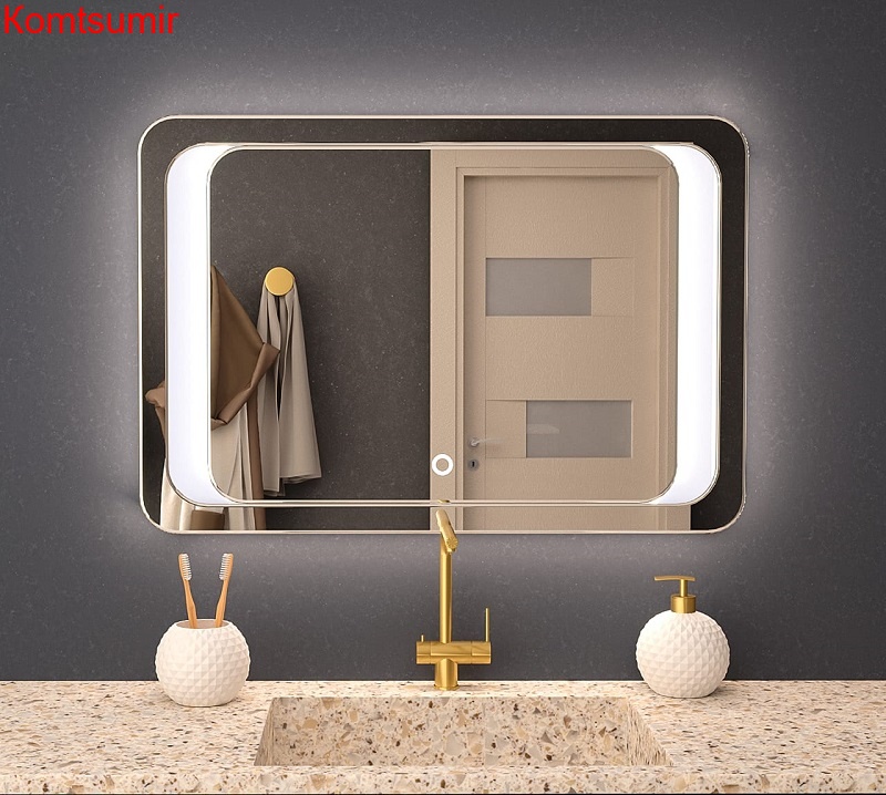 Зеркало AZARIO Alberto 800*550, влагостойкое с подсветкой и гравировкой Зеркало AZARIO Alberto 800*550, влагостойкое с подсветкой и гравировкой