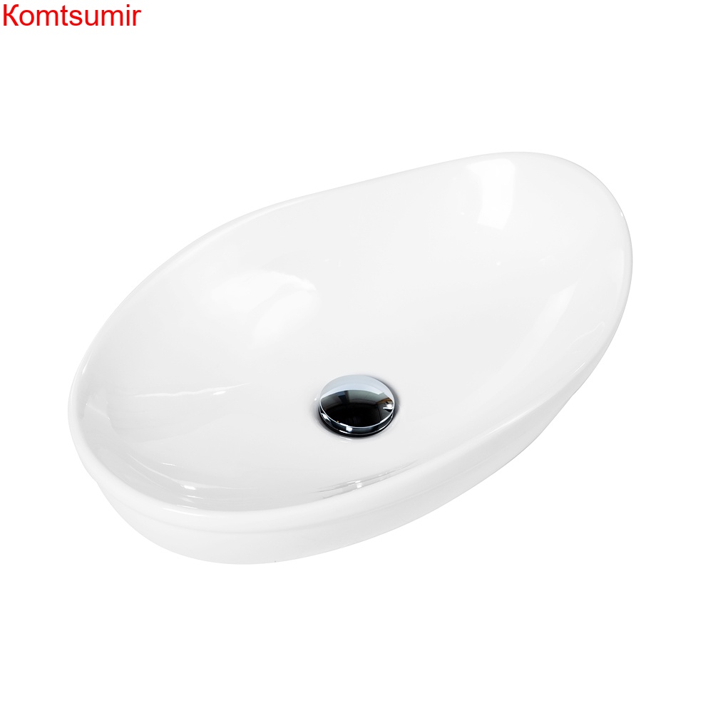 Раковина керамическая накладная, овальная BB1362