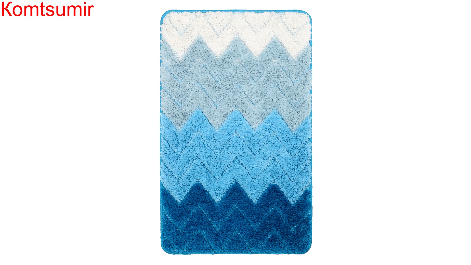 Коврик для ванной Fixsen Deep 1-ый, FX-5003С, голубой, 50х80 см.