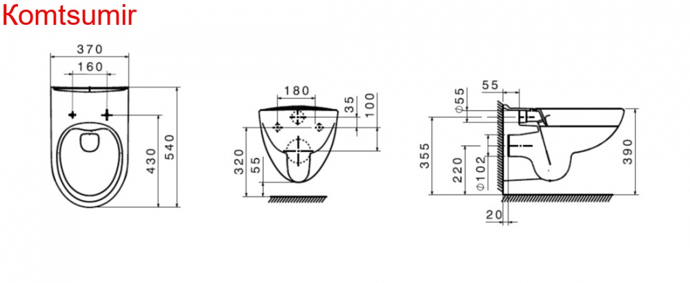 ПЭК Roca Victoria Pack подвесной унитаз Rimless + инсталляция + Slim сиденье дюропласт (7.8931.0.501.0)