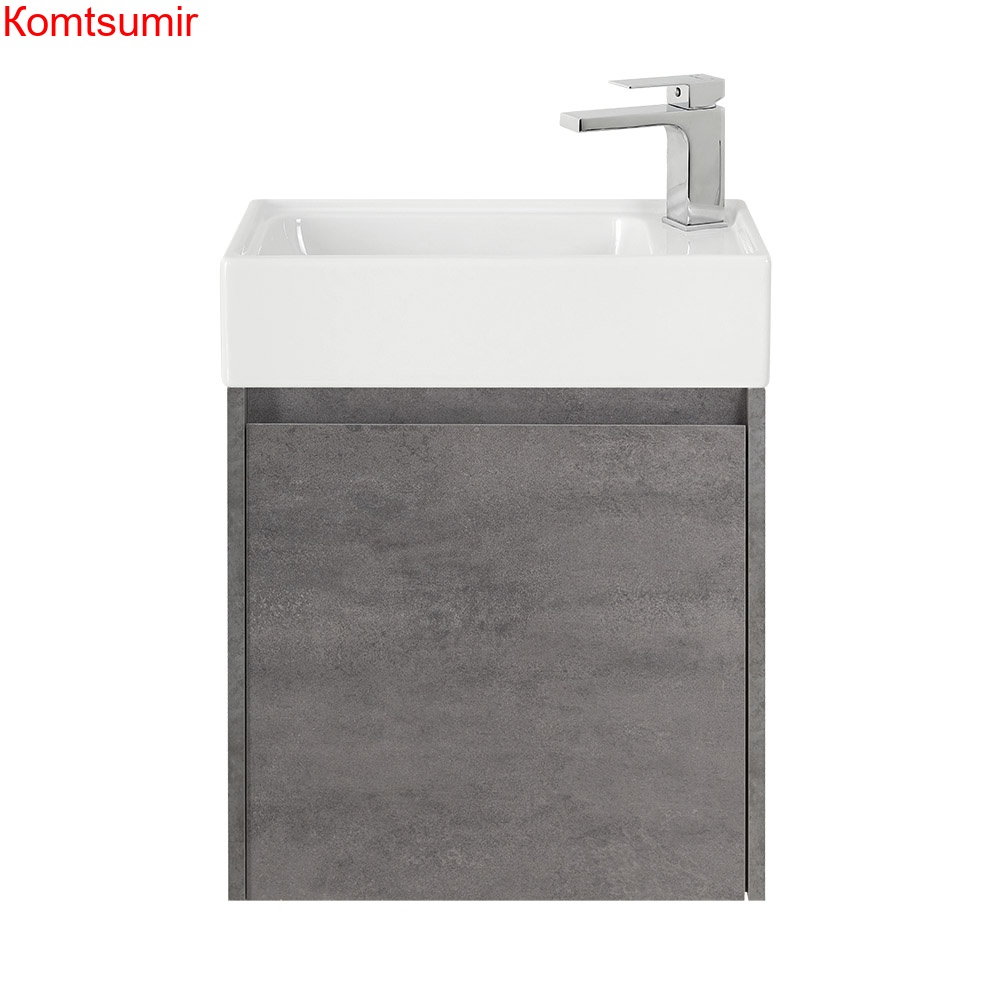 База под раковину подвесная BelBagno KRAFT MINI-500/260-1A-SO-CG-R Cemento Grigio