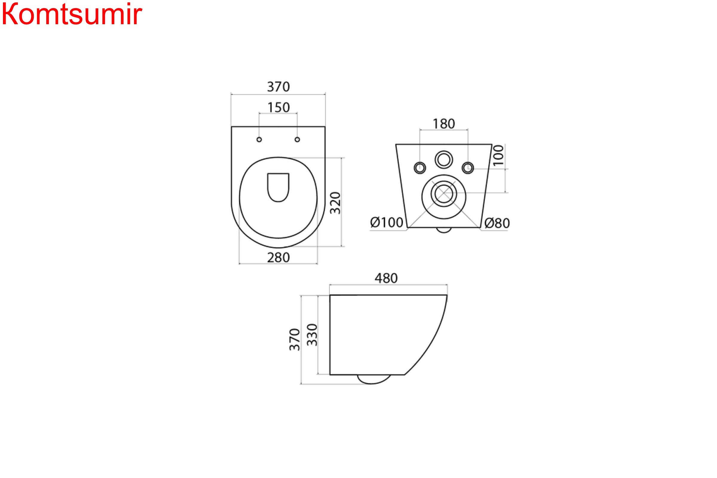 Подвесной унитаз IDDIS безободковый, Blanco
