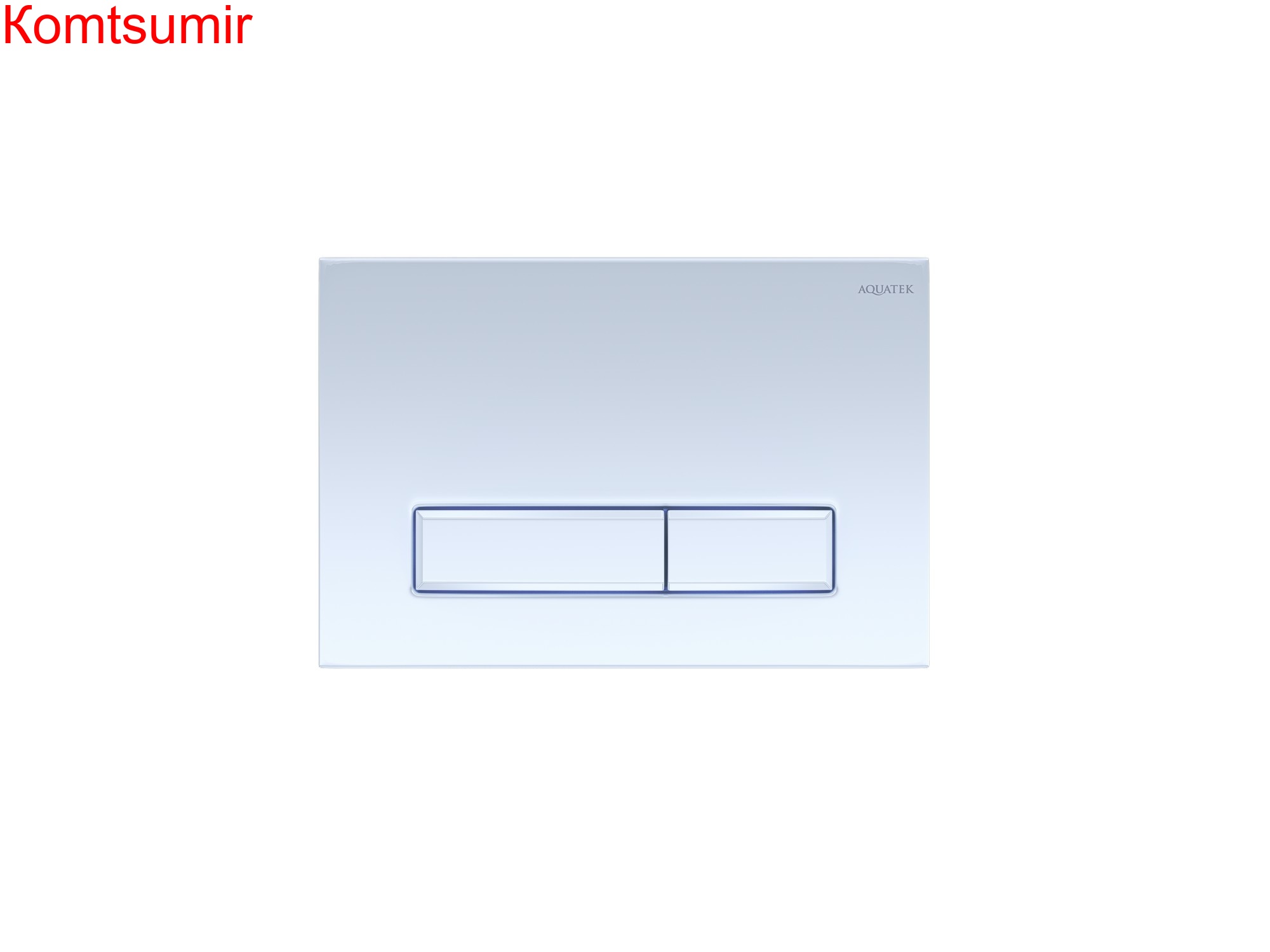 Панель смыва Aquatek Slim Белая глянец (клавиши прямоугольные) KDI-0000021