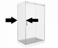 Боковая часть GOOD DOOR GALAXY SP- 90-С-CH стекло Прозрачное 6мм