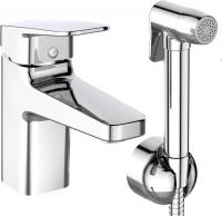 Смеситель для раковины с гигиеническим душем Ideal Standard CERAPLAN H75, без донного клапана, система монтажа EASY-FIX (BD231AA)