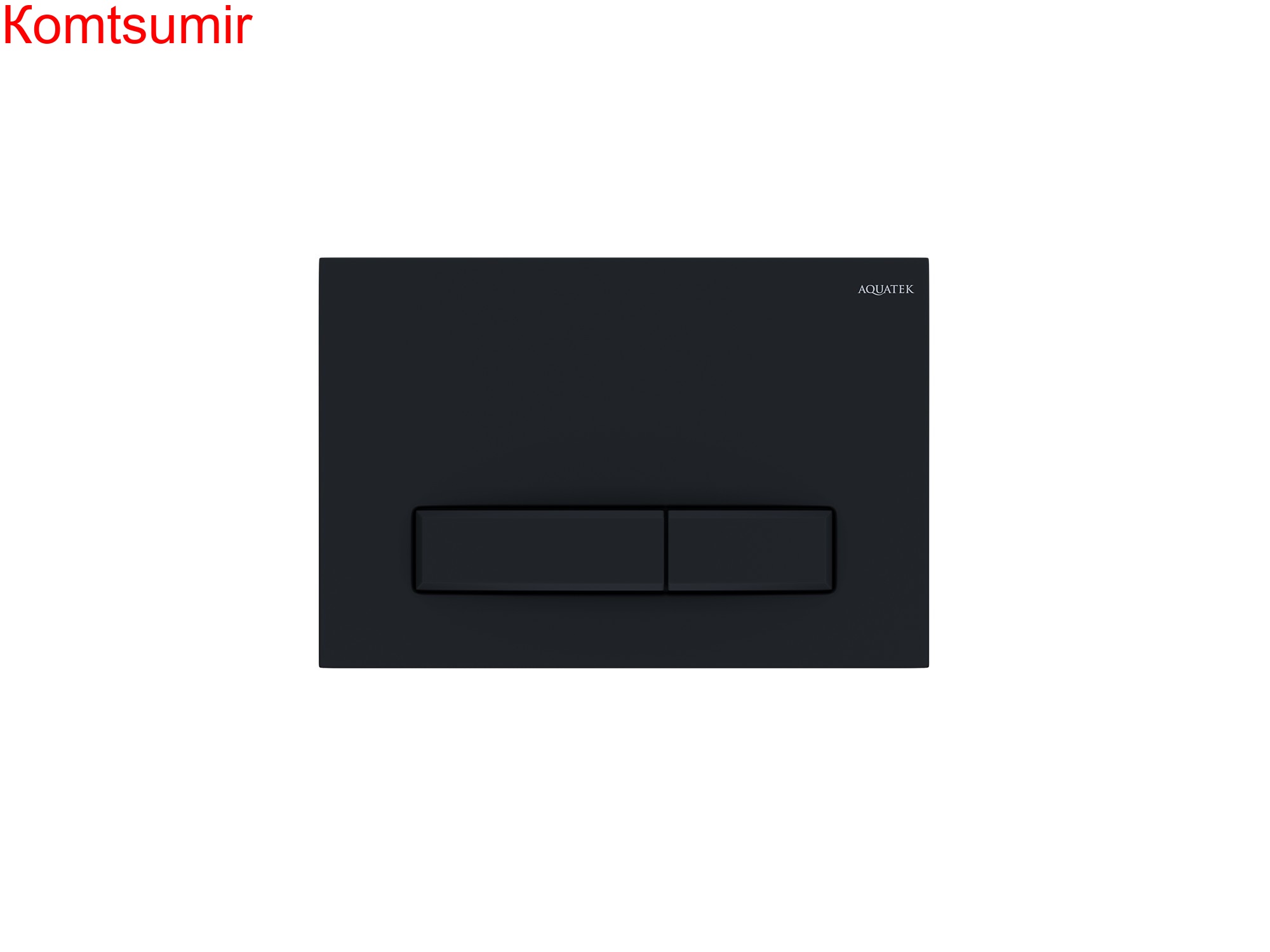 Панель смыва Aquatek Slim Черная матовая (клавиши прямоугольные) KDI-0000025