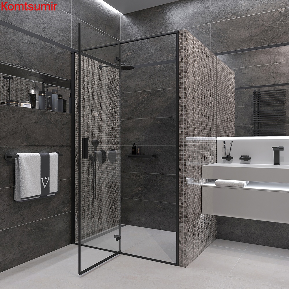 Душевая дверь Veconi Vianno VN-73B, 1200x1950, черный, стекло прозрачное Душевая дверь Veconi Vianno VN-73B, 1200x1950, черный, стекло прозрачное