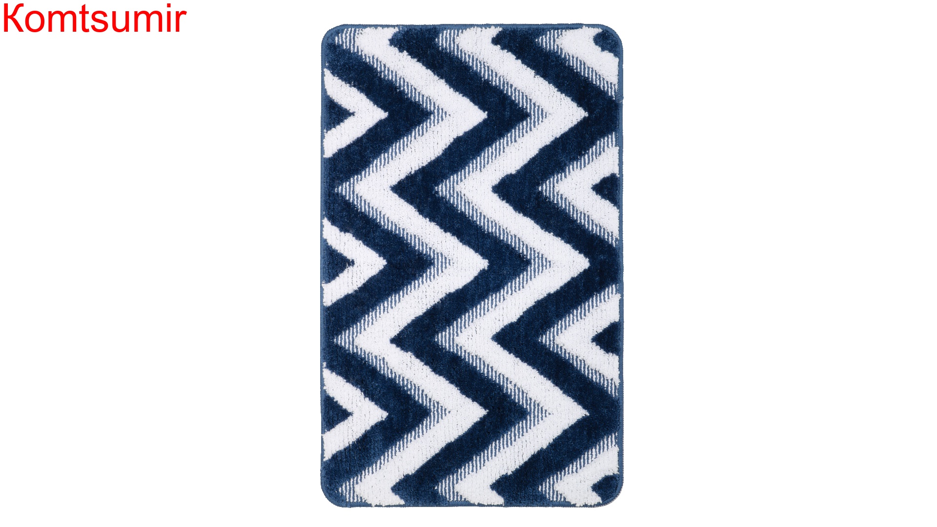 Коврик для ванной Fixsen River 1-ый, FX-5004M, темно-синий, 50х80 см.
