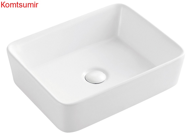 Раковина Azario 475х370х140 накладная, белый (AZ-2074)