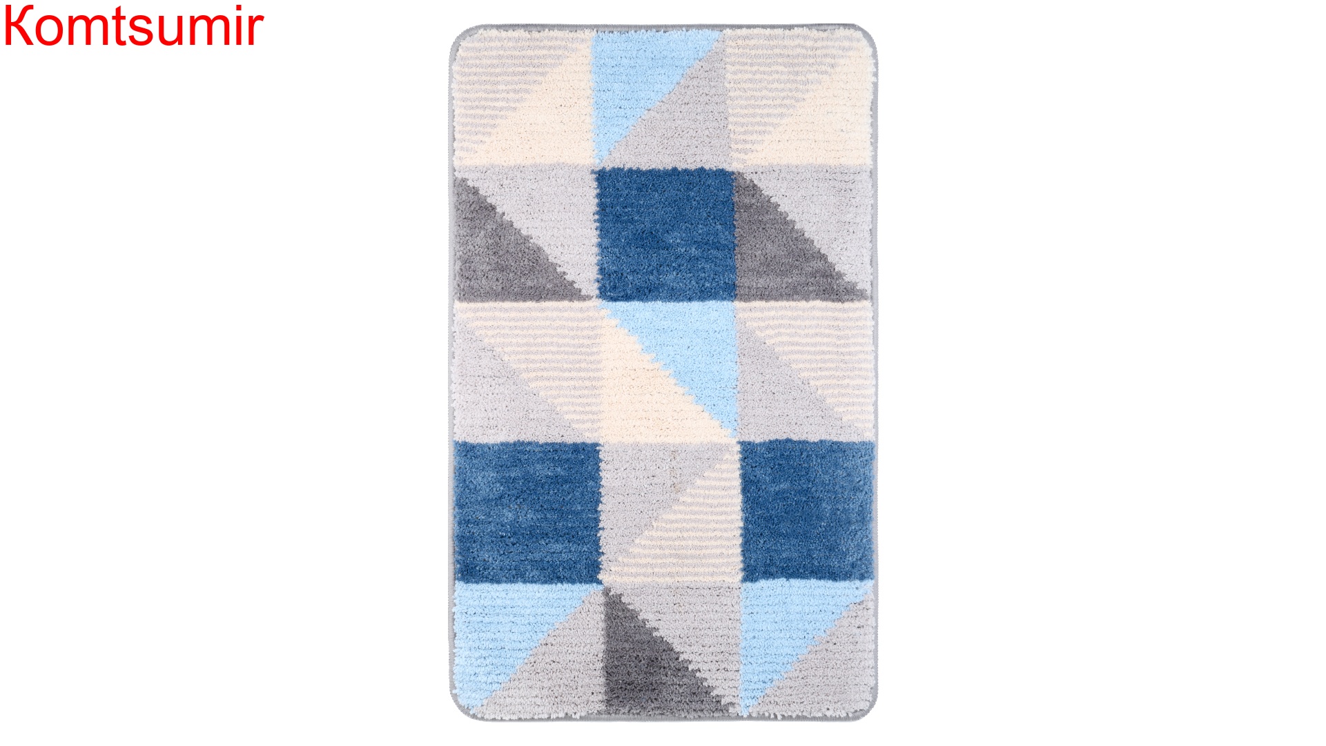 Коврик для ванной Fixsen Visa 1-ый, FX-5005X, серо-голубой, 50х80см