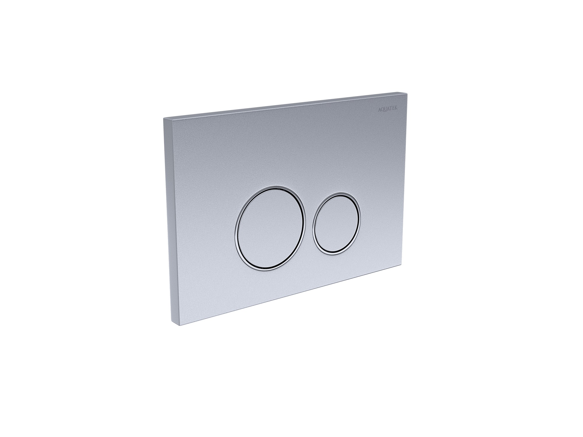 Панель смыва Aquatek Хром матовая ободок хром (клавиши круглые) KDI-0000019