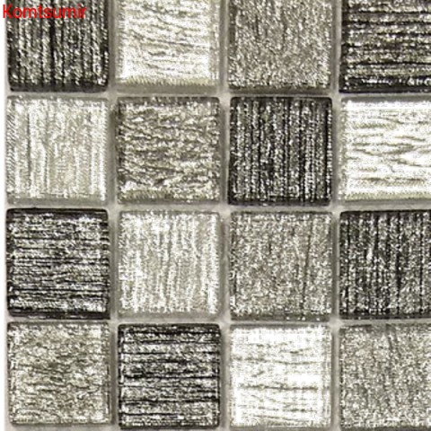 Мозаика Caramelle Mosaic Black Tissue 298x298х4 Мозаика Caramelle Mosaic Black Tissue 298x298х4
