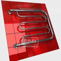 Полотенцесушитель водяной Двин D 50/40 1" - 1/2" с полкой