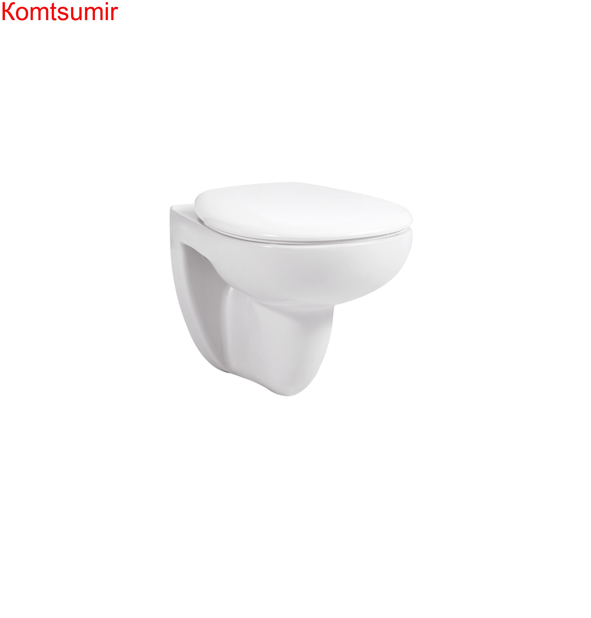 Унитаз подвесной безободковый AQUATEK КАИР AQ1170-00 525*365*380 мм, горизонтальный выпуск, тонкое сиденье с механизмом плавного закрывания, крепеж