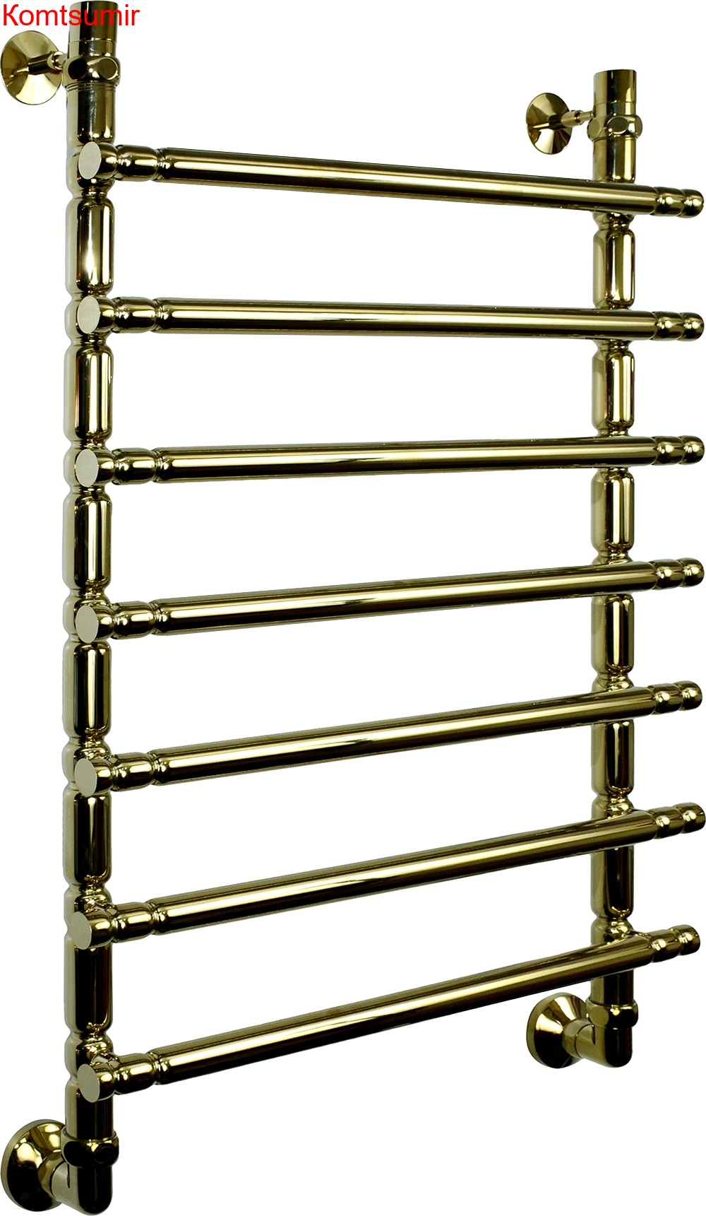 Полотенцесушитель водяной Двин Bubble 3 80/50 1"-3/4"-1/2" золотой хром