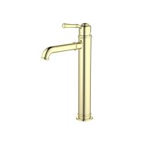 Смеситель для раковины 235, без донного клапана AQUATEK, полир. золото AQ1504PG КЛАССИК