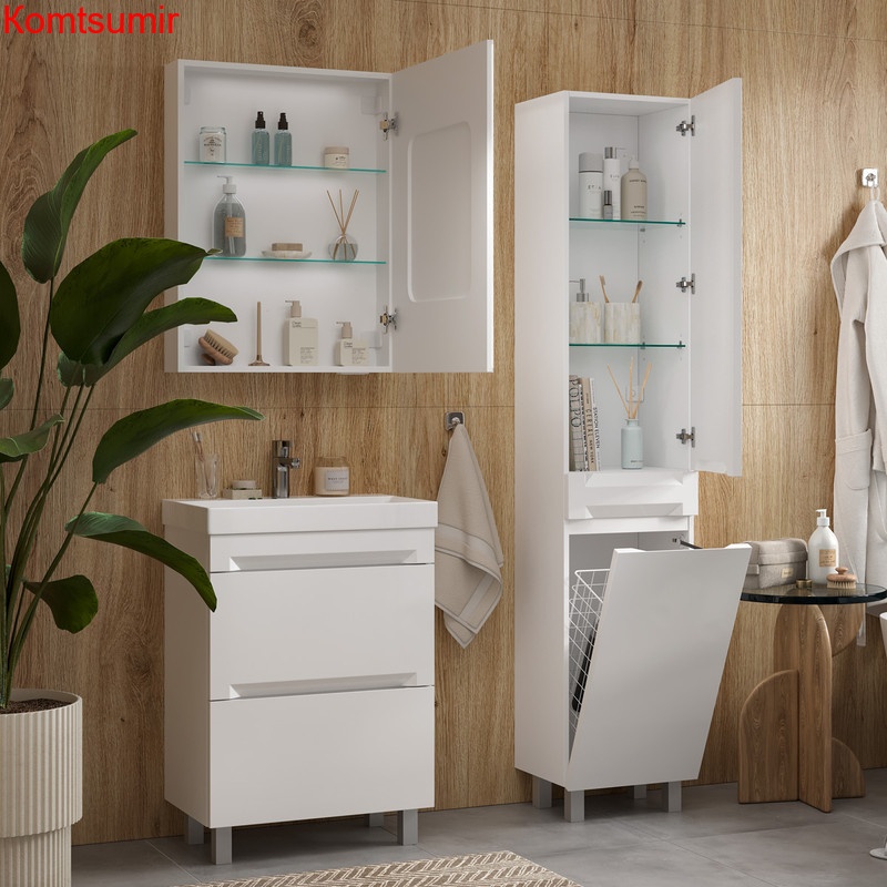 Пенал напольный с корзиной Corner 40