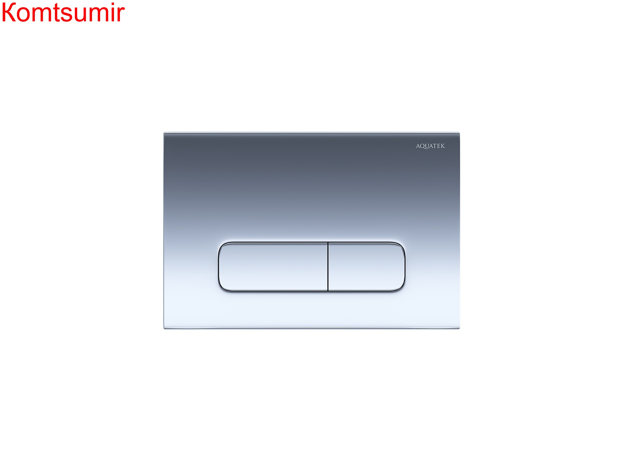 Панель смыва Aquatek Хром глянец (клавиши прямоугольные) KDI-0000016
