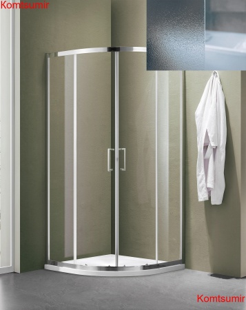 Душевое ограждение SANTREK AQUA Lea-R-800-G-Chrome 800*800*1850 Радиус стекло Грейп 5мм, профиль Хром Душевое ограждение SANTREK AQUA Lea-R-800-G-Chrome 800*800*1850 Радиус стекло Грейп 5мм, профиль Хром