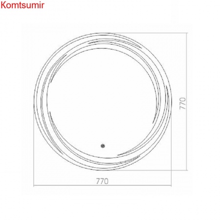 Зеркало AZARIO Милуз D770, LED-подсветка, сенсорный выключатель Зеркало AZARIO Милуз D770, LED-подсветка, сенсорный выключатель
