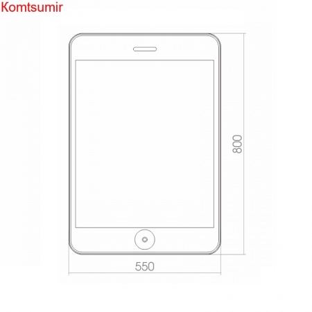 Зеркало AZARIO Адам 550*800, с LED-подсветкой и сенсорным выключателем Зеркало AZARIO Адам 550*800, с LED-подсветкой и сенсорным выключателем