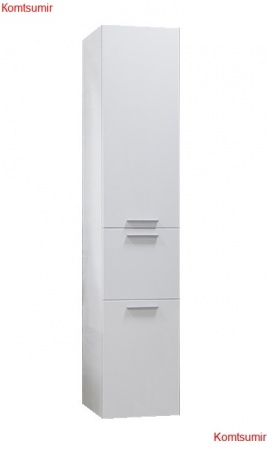 Пенал подвесной AQUATON Инди с корзиной для белья, белый (1A188603ND010) Пенал подвесной AQUATON Инди с корзиной для белья, белый (1A188603ND010)