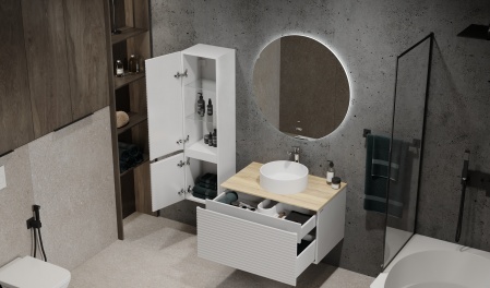 Пенал Cossety 124 подвесной Белый Пенал Cossety 124 подвесной Белый