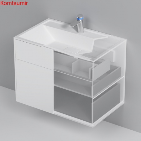 M50AFHX0803WM Inspire V2.0, База под раковину, подвесная, 80 см, 3 ящика, push-to-open, белый матовы M50AFHX0803WM Inspire V2.0, База под раковину, подвесная, 80 см, 3 ящика, push-to-open, белый матовы