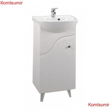 Тумба под раковину AQUATON КОЛИБРИ-45 напольная, левая, белая (1A065201KO01L) Тумба под раковину AQUATON КОЛИБРИ-45 напольная, левая, белая (1A065201KO01L)