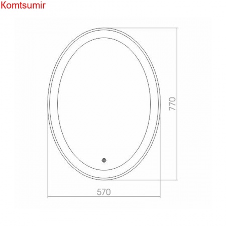 Зеркало AZARIO Италия 570*770 LED-подсветка, сенсорный выключатель Зеркало AZARIO Италия 570*770 LED-подсветка, сенсорный выключатель