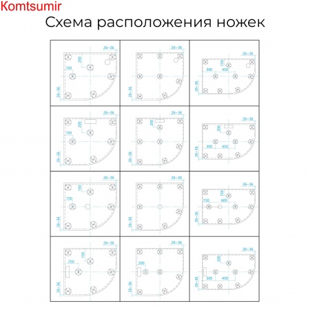 Душевой поддон асимметричный RGW ST/AL-G Графит 900x1200 Душевой поддон асимметричный RGW ST/AL-G Графит 900x1200