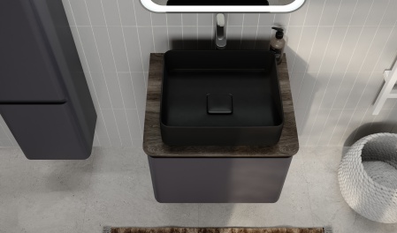 Тумба Morelle 60 подвесная Антрацит/Трюфель Тумба Morelle 60 подвесная Антрацит/Трюфель